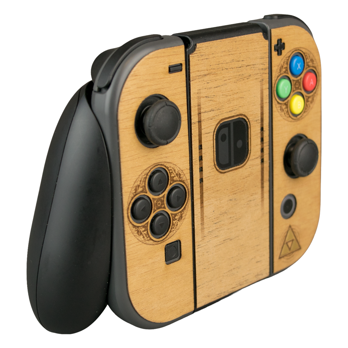 Real wood veneer kit for Nintendo Switch Joy-Con Controller - Mahogany Zelda Edition | Rose Colored Gaming