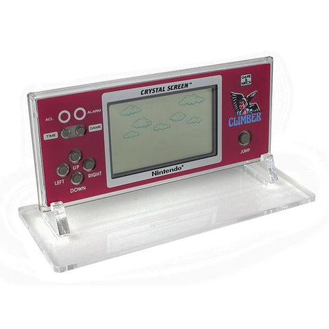 Display stand for Nintendo Game & Watch Crystal Screen handheld console - Crystal Clear | Rose Colored Gaming
