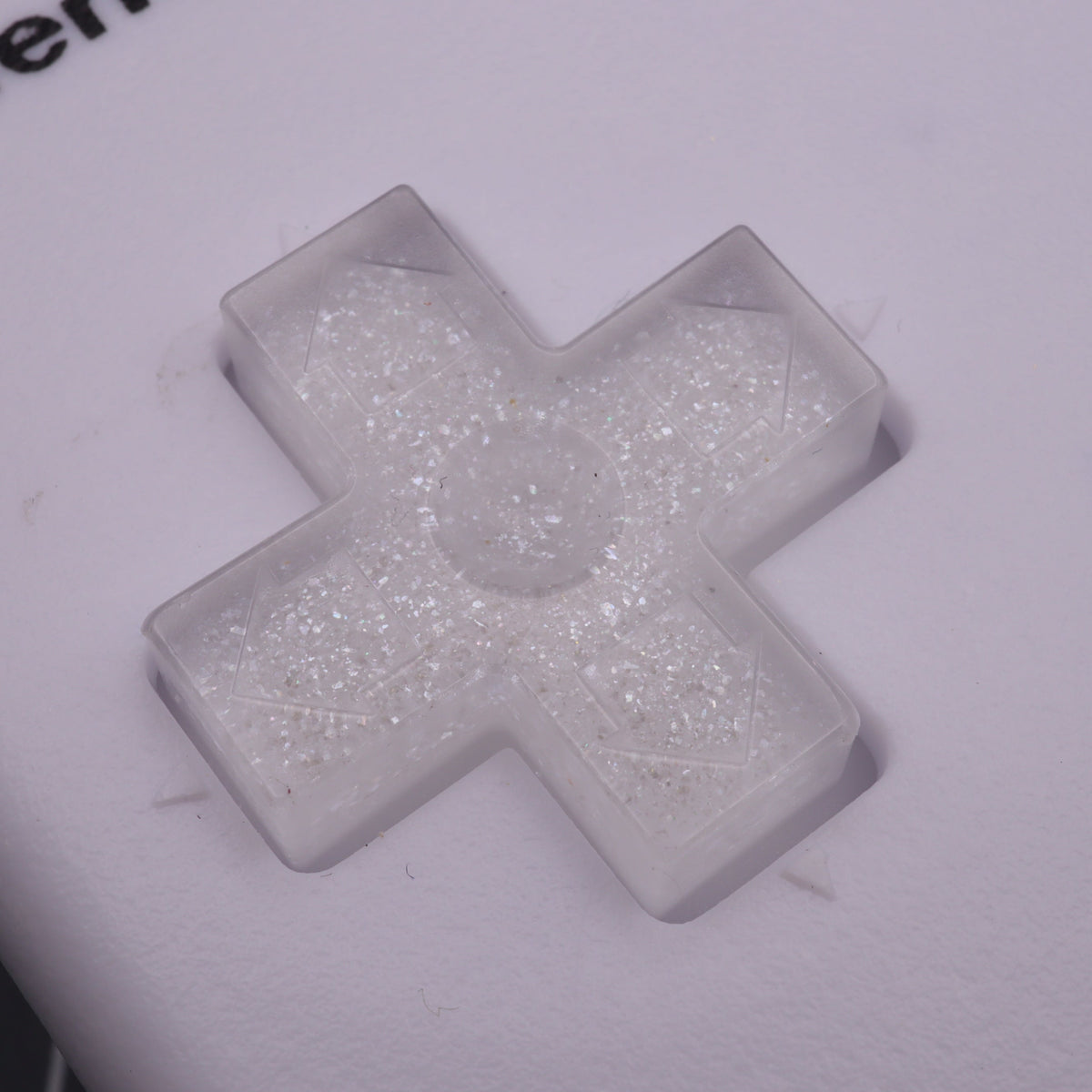 Hand cast custom resin buttons for Nintendo NES controller NES-004 (also fits Game Boy DMG-01) - Pearl White | Lab Fifteen Co
