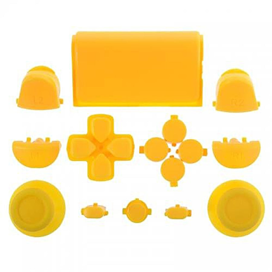 Replacement Full Button Set For 1st Gen Sony PS4 Controllers - Yellow | ZedLabz