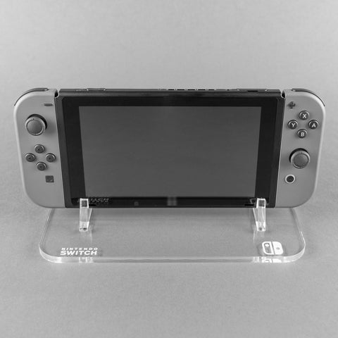 Display stand for Nintendo Switch handheld console - Crystal Clear | Rose Colored Gaming