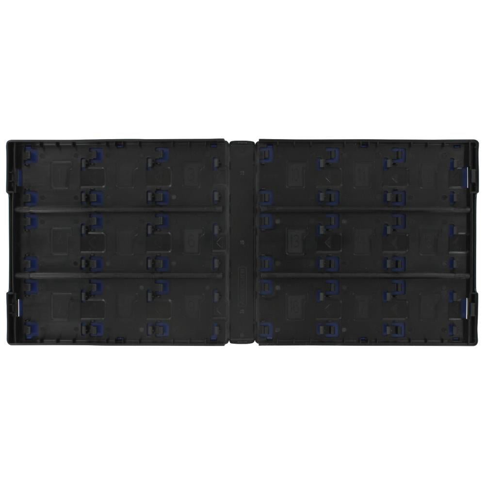 Cartridge case for 3DS & DS Nintendo 18 in 1 game travel storage protective hard box – Black & Royal Blue | ZedLabz - 5