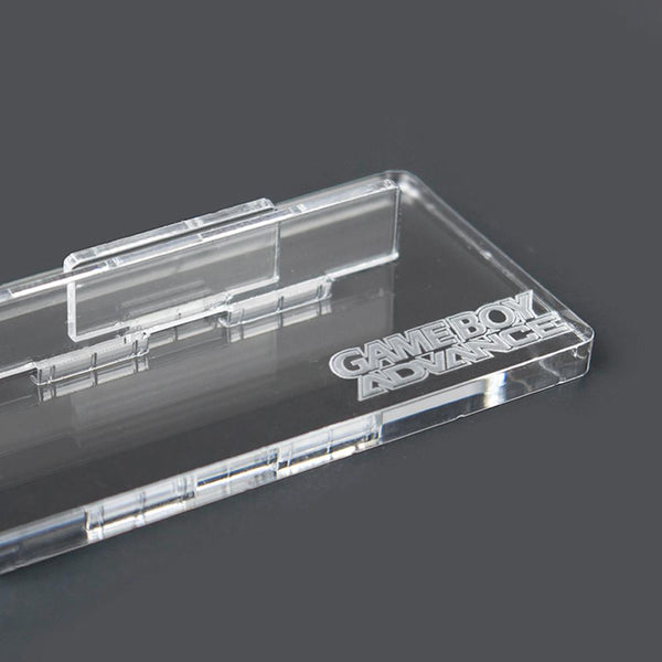 Cartridge display stand for Nintendo Game Boy Advance arylic - Frosted Clear | Rose Colored Gaming