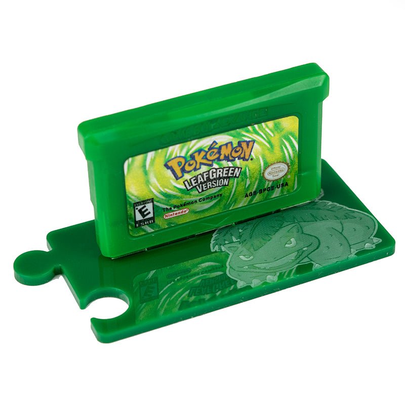 Cartridge display stand for Pokemon 3rd generation carts - red & green edition | Rose Colored Gaming - 3