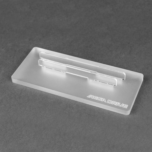 Cartridge display stand for Sega Mega Drive cart - Crystal Black | Rose Colored Gaming