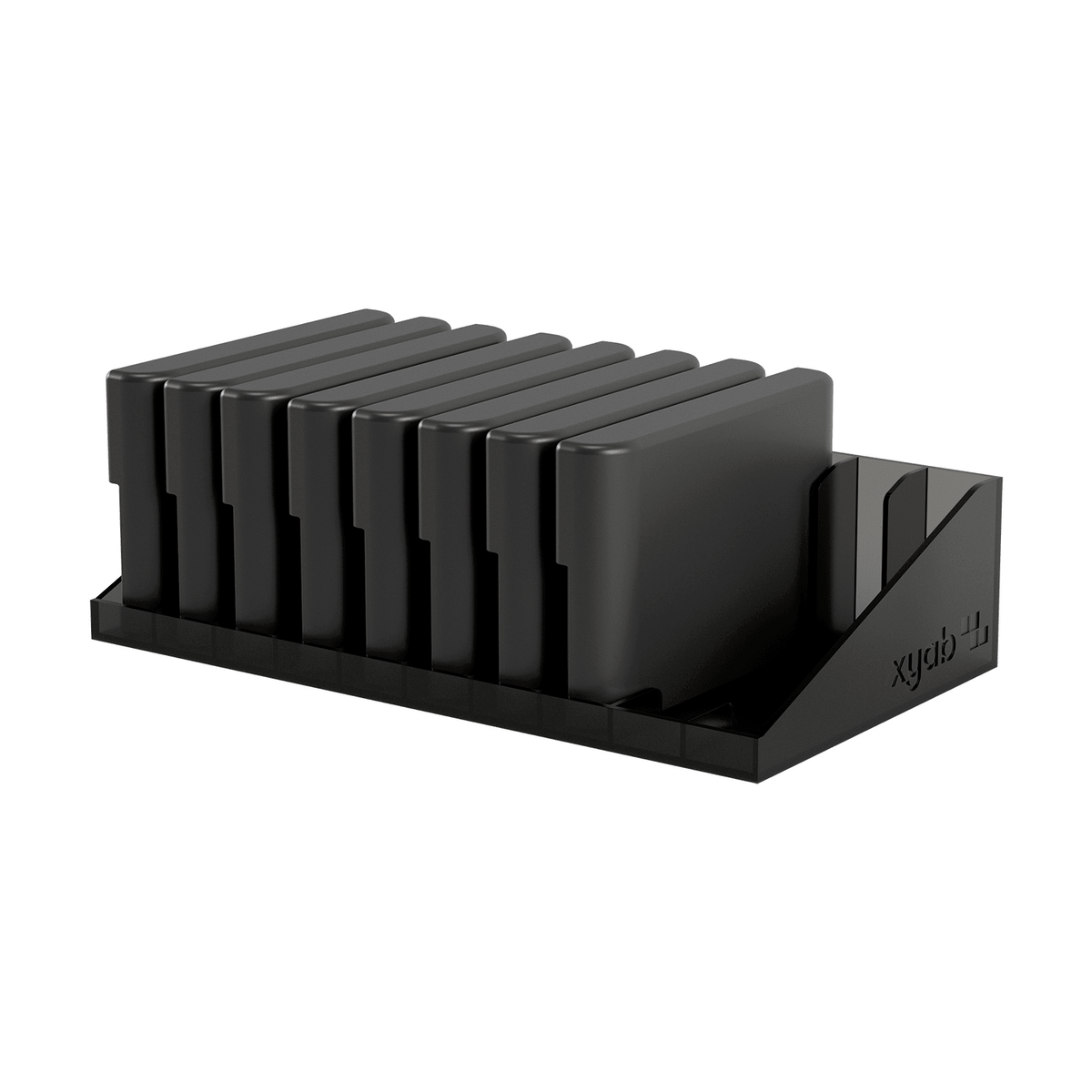 Cartridge display stand for Sega Mega Drive / Genesis games - 2 pack smoked (holds 20) | XYAB - 3