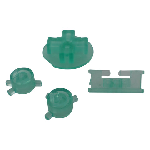 Replacement Button Set For Nintendo Game Boy Color - Clear Sea Green | ZedLabz
