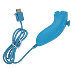 Controller for Nintendo Wii with Nunchuk wireless Motion Plus & silicone case & wrist strap - Blue | ZedLabz