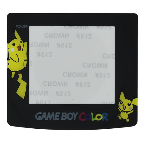 ZedLabz Pokemon edition replacement screen lens plastic cover with Pikachu for Nintendo Game Boy Color