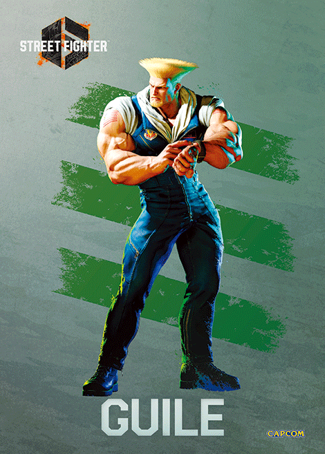 Street Fighter 6 Guile Plax lenticular frame 3D wall art officially licensed 10"x12" inch (23x30cm) | Pixel Frames - 3