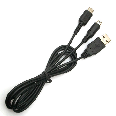 ZedLabz USB charging cable for Nintendo 3DS 2DS DSi DS Lite 2 in 1 adapter lead