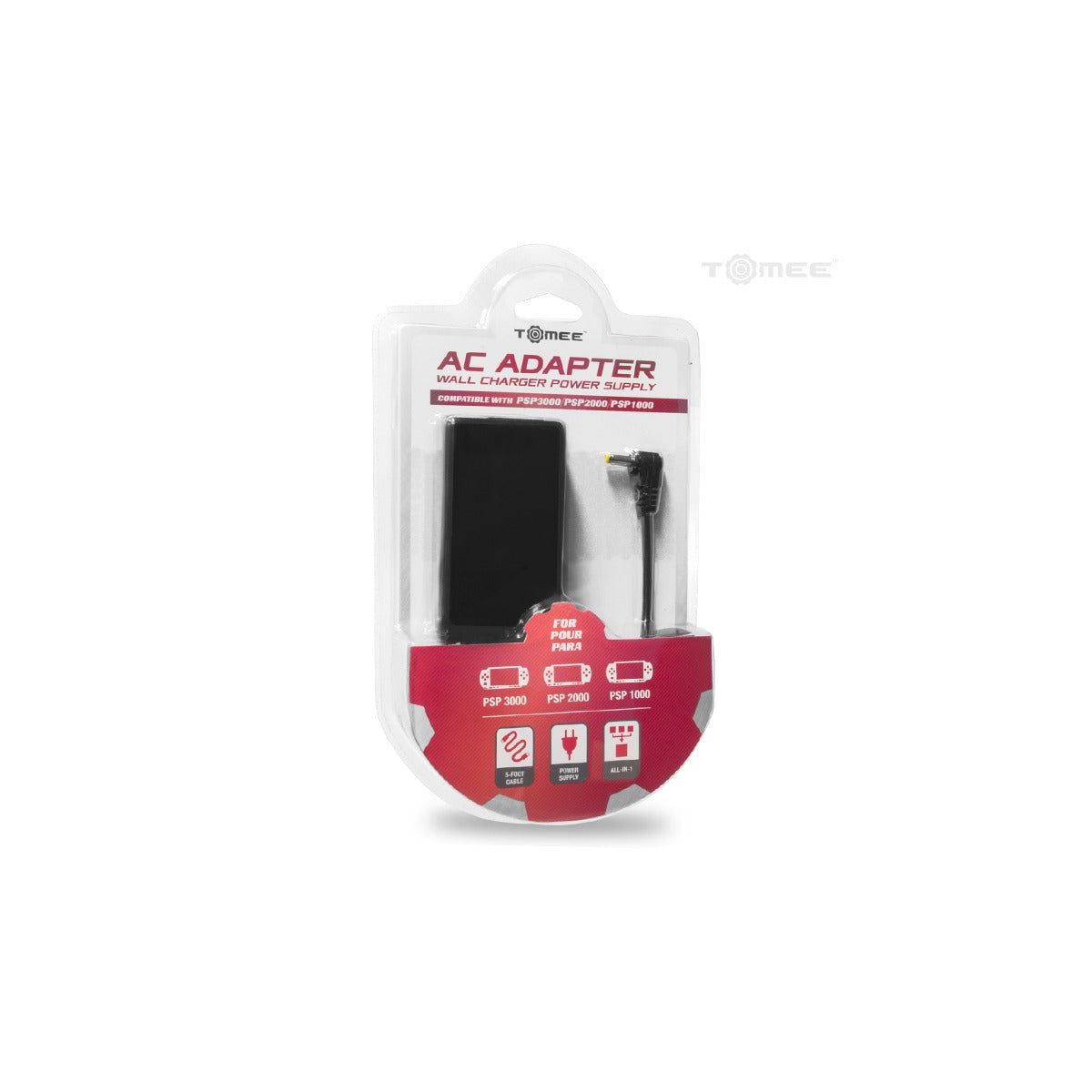 AC adapter wall charger for Sony PSP 1000, 2000 & 3000 - US plug | Tomee