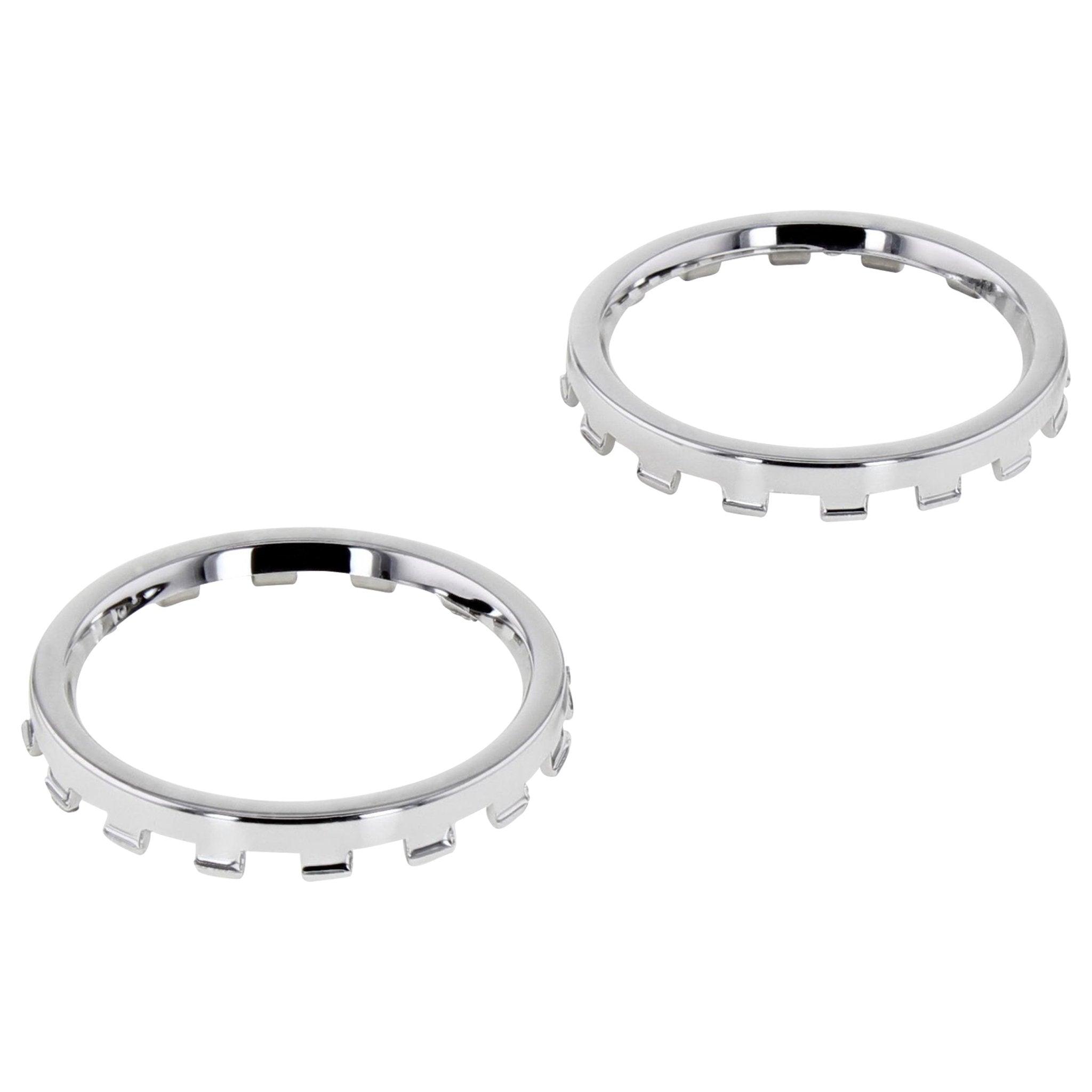 Chrome analog thumbstick rings for Xbox One Elite controller trim 2 pack | ZedLabz / Silver - 1