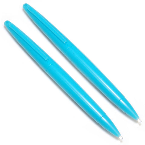 Large Stylus Pens For Nintendo DS/2DS/3DS Consoles - 2 Pack Aqua Blue | ZedLabz