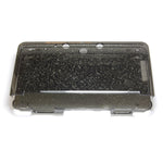 ZedLabz glitter crystal case for Nintendo 3DS (old 2012 model) - Protective hard armor cover shell - black
