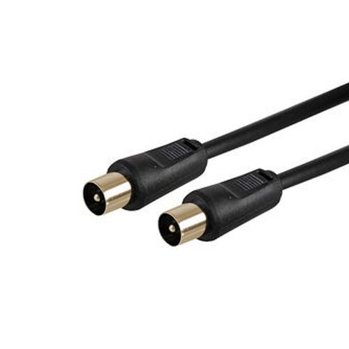 Coax plug to plug RF lead gold plated - 0.5M | ZedLabz - 1