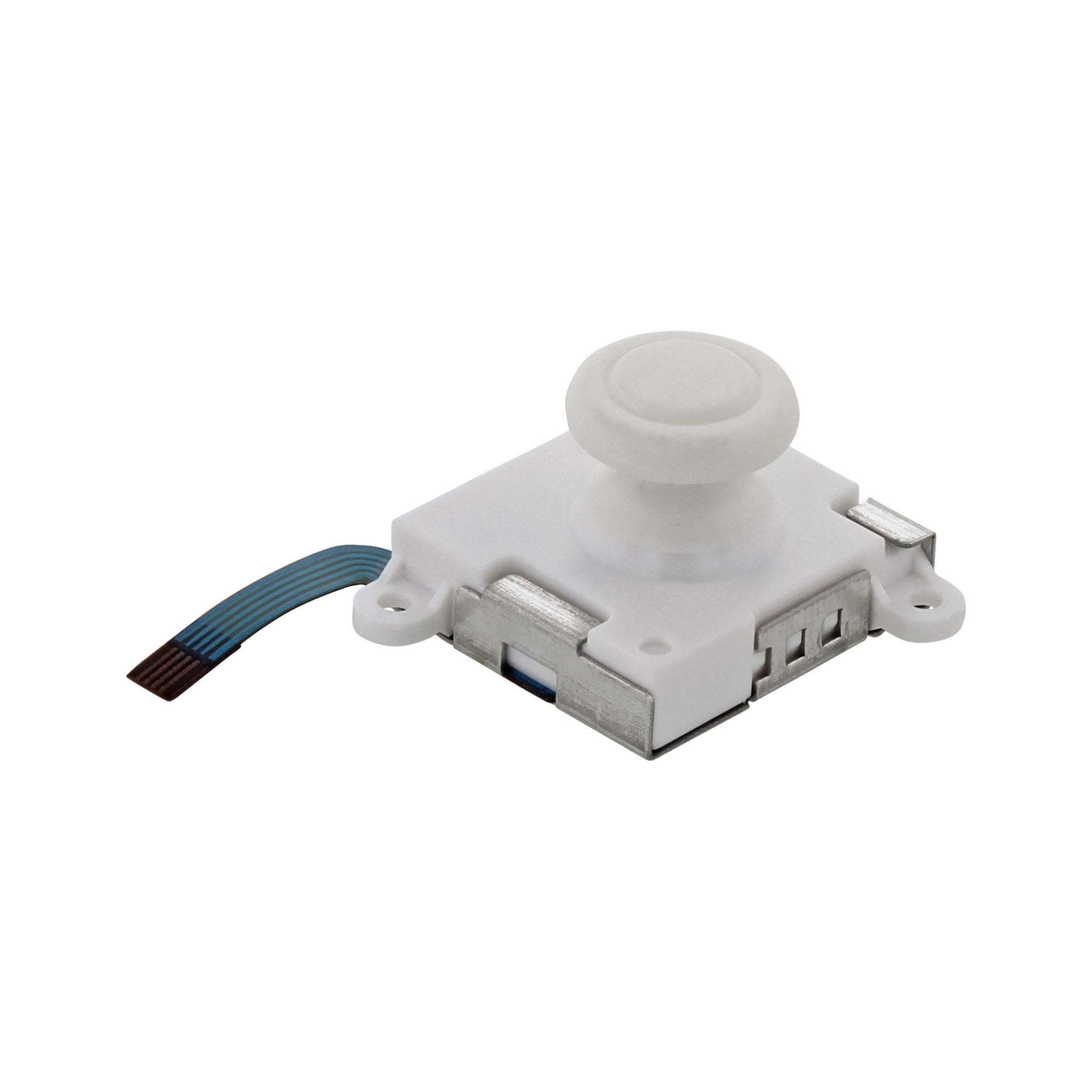Compatible replacement 3D analog joystick button module for Nintendo Switch Pokeball Plus controller - white | ZedLabz - 3
