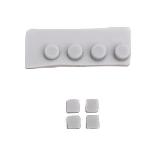 Compatible replacement Screw cover & feet set for Nintendo New 3DS XL & New 3DS compatible rubber caps | ZedLabz - 2
