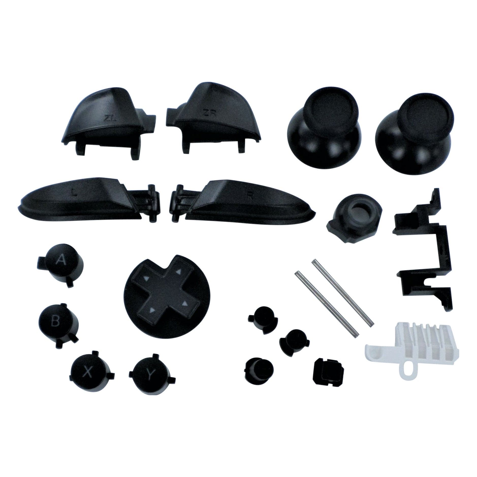Complete button set for Nintendo Switch Pro controller full replacement - Black | ZedLabz - 1