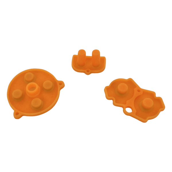 Conductive Silicone Button Contacts For Nintendo Game Boy Advance - Light Orange | ZedLabz