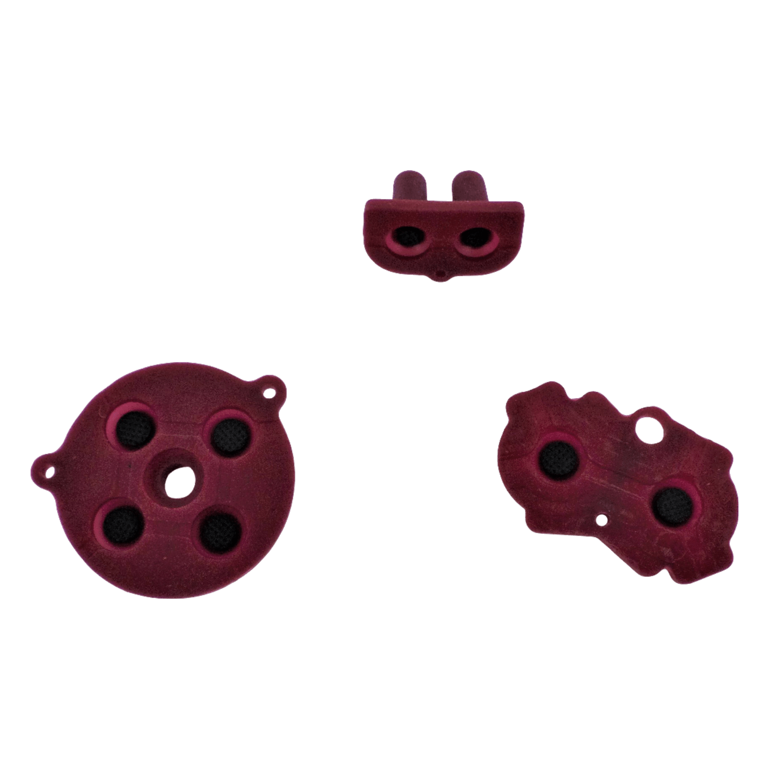 Conductive Silicone Button Contacts For Nintendo Game Boy Advance - Maroon Red | ZedLabz - 6