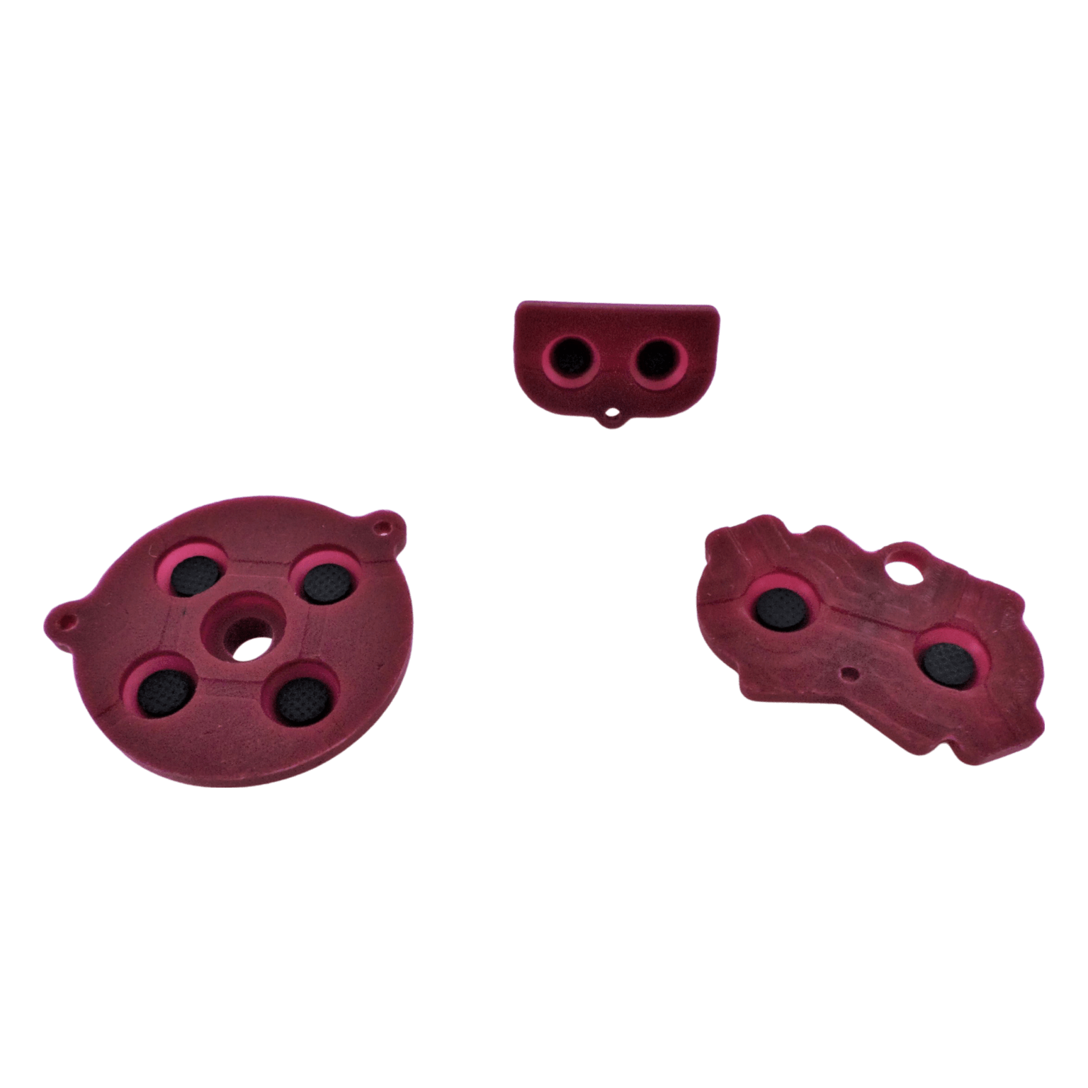 Conductive Silicone Button Contacts For Nintendo Game Boy Advance - Maroon Red | ZedLabz - 7