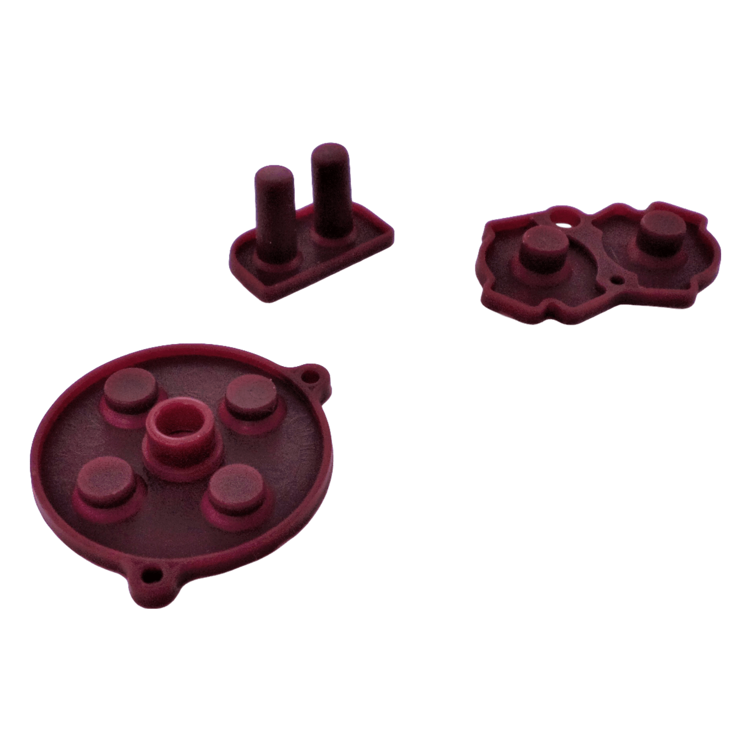 Conductive Silicone Button Contacts For Nintendo Game Boy Advance - Maroon Red | ZedLabz - 5