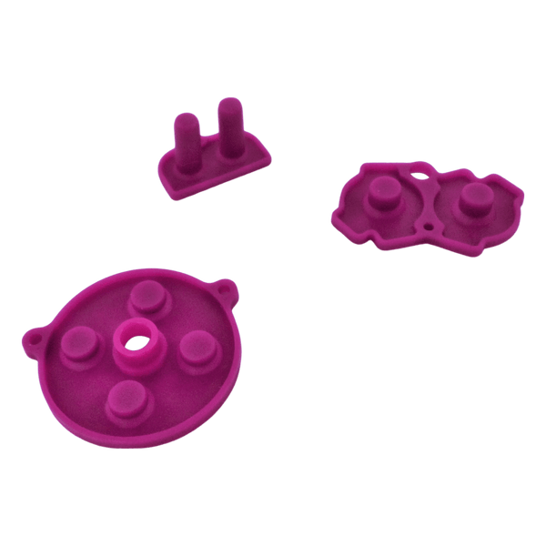 Conductive Silicone Button Contacts For Nintendo Game Boy Advance - Plum Purple | ZedLabz