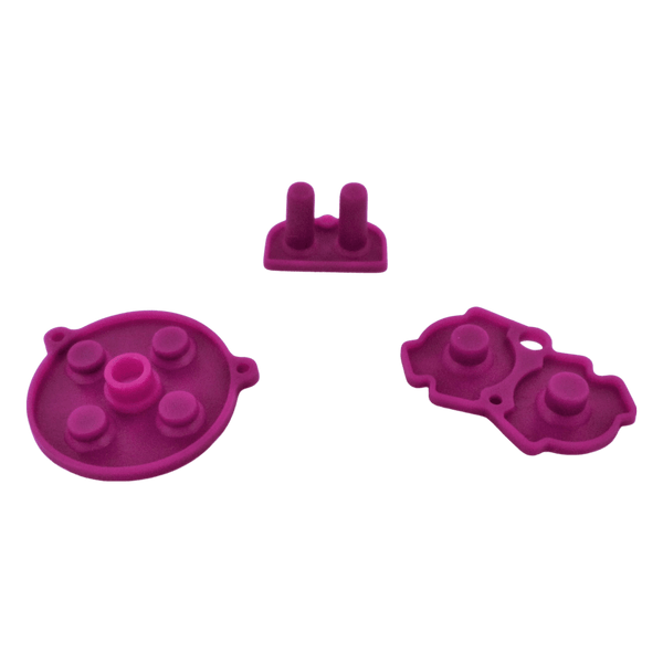 Conductive Silicone Button Contacts For Nintendo Game Boy Advance - Plum Purple | ZedLabz