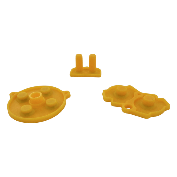 Conductive Silicone Button Contacts For Nintendo Game Boy Advance - Yellow | ZedLabz