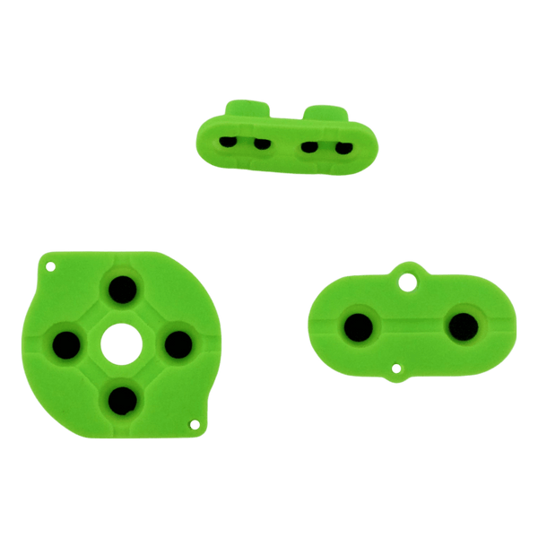 Conductive Silicone Button Contacts Kit For Nintendo Game Boy Color - Green | ZedLabz