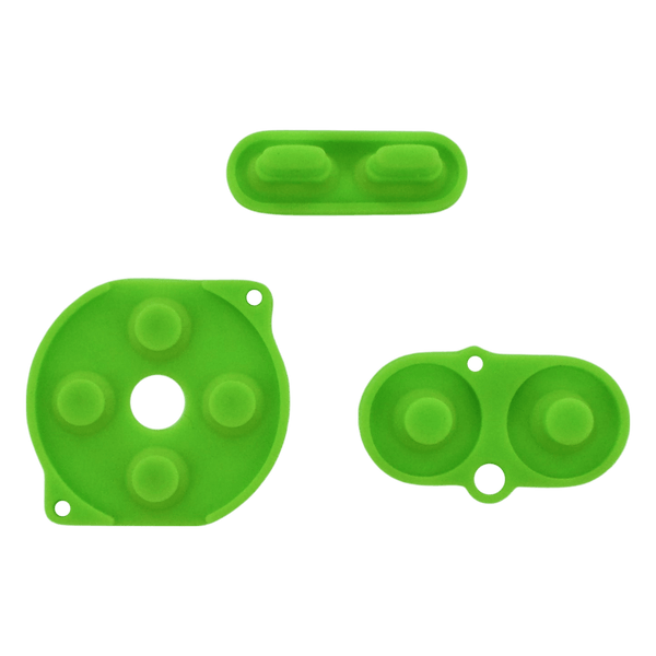 Conductive Silicone Button Contacts Kit For Nintendo Game Boy Color - Green | ZedLabz