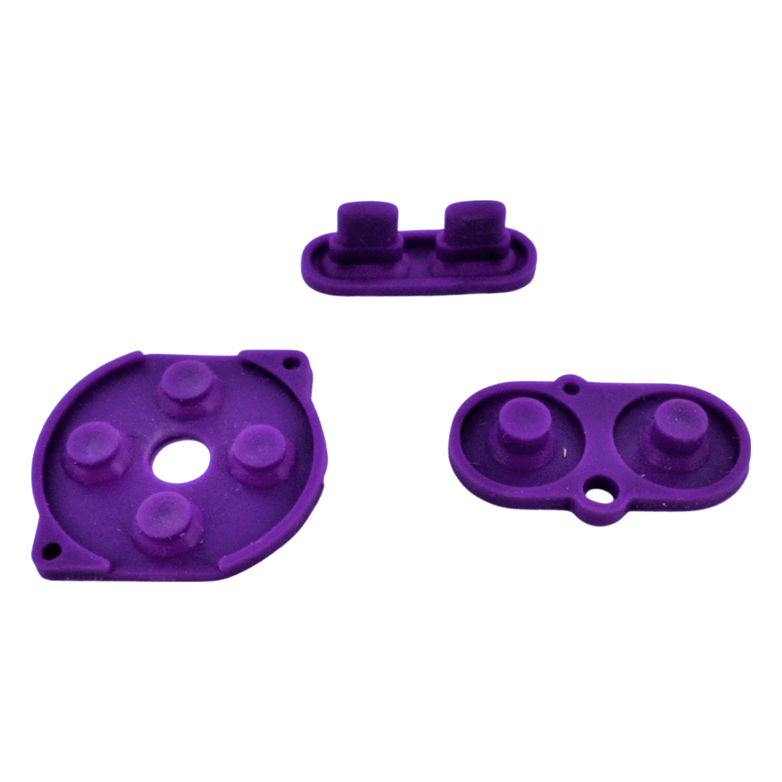 Conductive Silicone Button Contacts Kit For Nintendo Game Boy Color - Purple | ZedLabz - 3