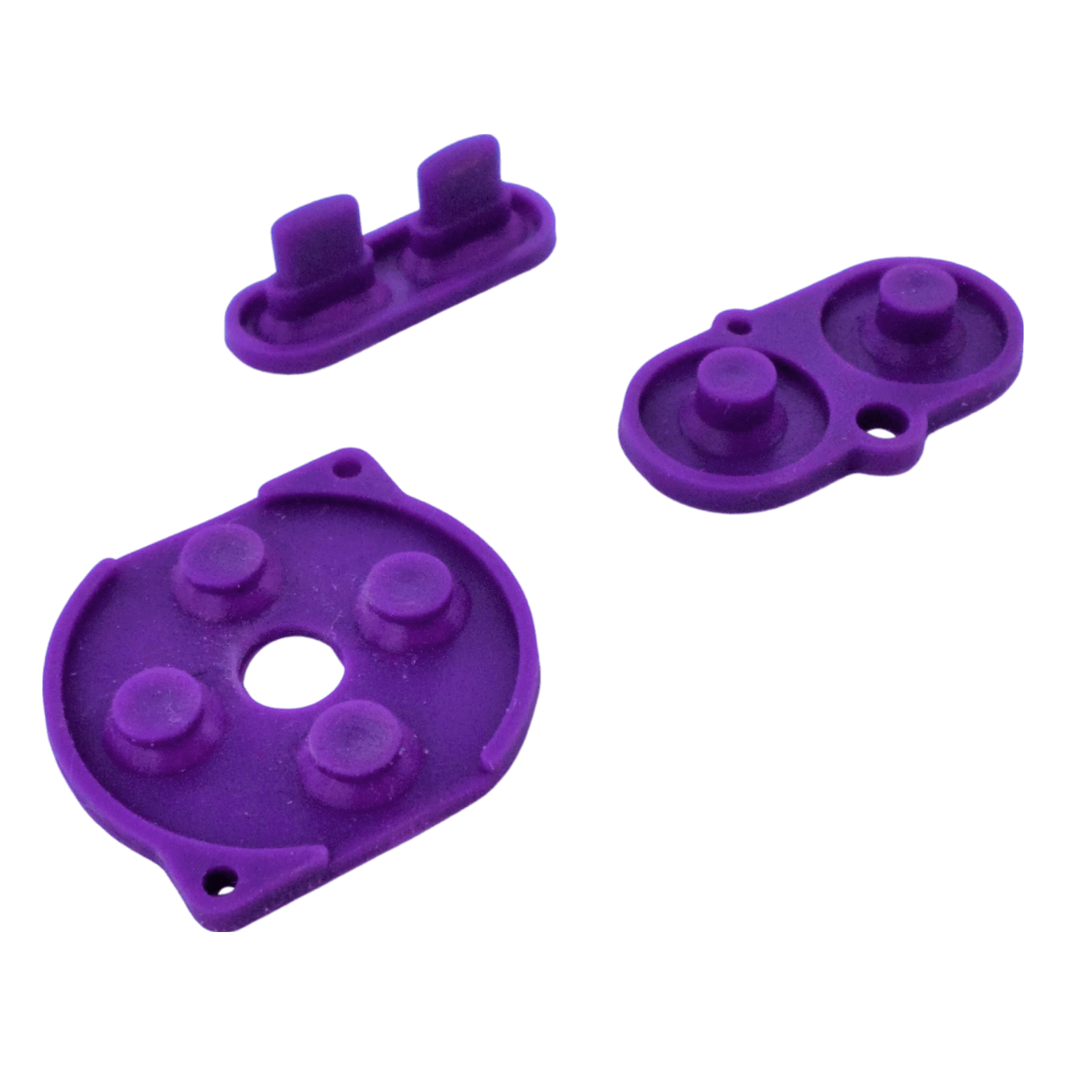 Conductive Silicone Button Contacts Kit For Nintendo Game Boy Color - Purple | ZedLabz - 4