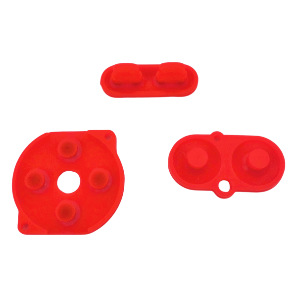 Conductive Silicone Button Contacts Kit For Nintendo Game Boy Color - Red | ZedLabz