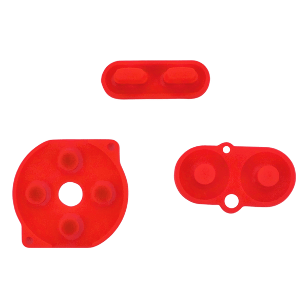 Conductive Silicone Button Contacts Kit For Nintendo Game Boy Color - Red | ZedLabz