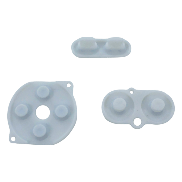 Conductive Silicone Button Contacts Kit For Nintendo Game Boy Color - White | ZedLabz