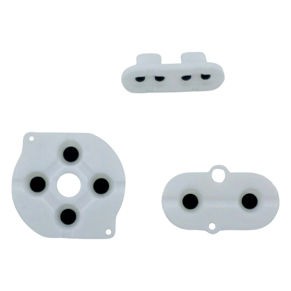 Conductive Silicone Button Contacts Kit For Nintendo Game Boy Color - White | ZedLabz