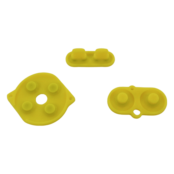 Conductive Silicone Button Contacts Kit For Nintendo Game Boy Color - Yellow | ZedLabz