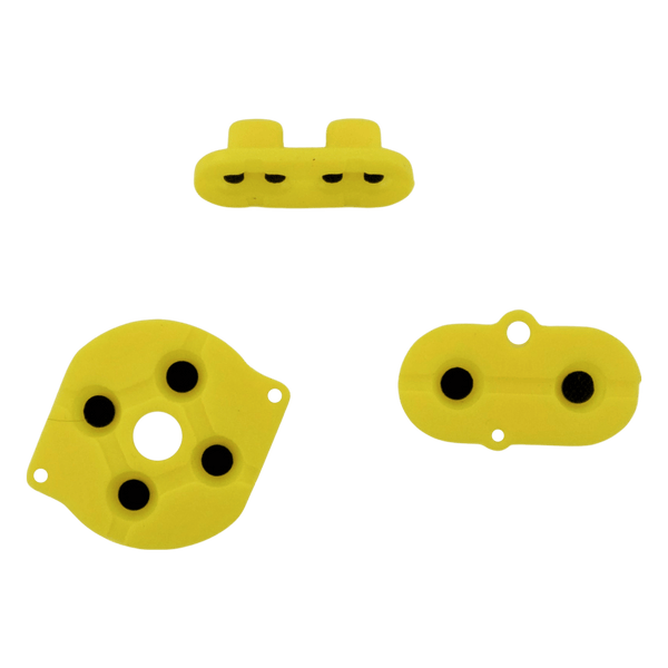 Conductive Silicone Button Contacts Kit For Nintendo Game Boy Color - Yellow | ZedLabz