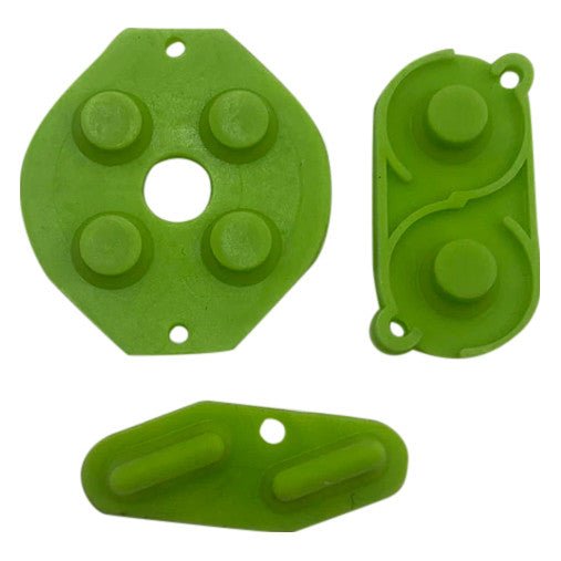 Conductive Silicone Button Contacts Kit For Nintendo Game Boy DMG-01 - Green | ZedLabz