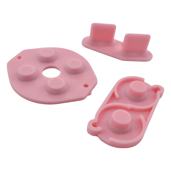 Conductive Silicone Button Contacts Kit For Nintendo Game Boy DMG-01 - Pink | ZedLabz