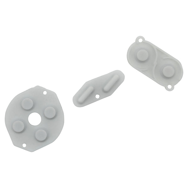 Conductive Silicone Button Contacts Kit For Nintendo Game Boy DMG-01 - White | ZedLabz