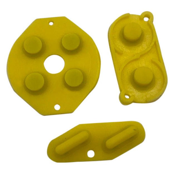 Conductive Silicone Button Contacts Kit For Nintendo Game Boy DMG-01 - Yellow | ZedLabz