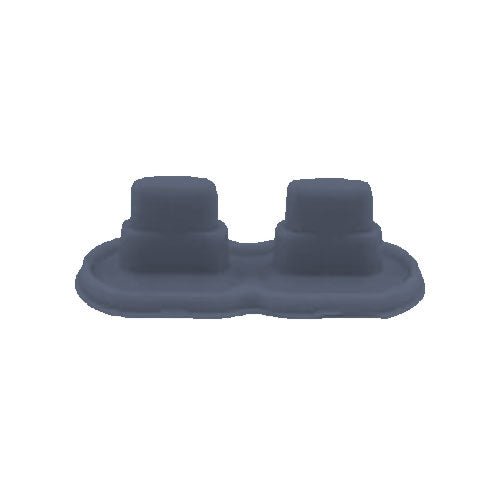 Conductive Silicone Rubber Start/Select Button For Nintendo Game Boy Color - Super Famicom Dark Gray | Retro Modding