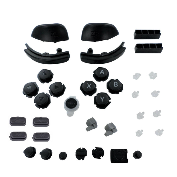 Controller buttons for Nintendo Switch Joy-Con full left & right replacement - black | ZedLabz