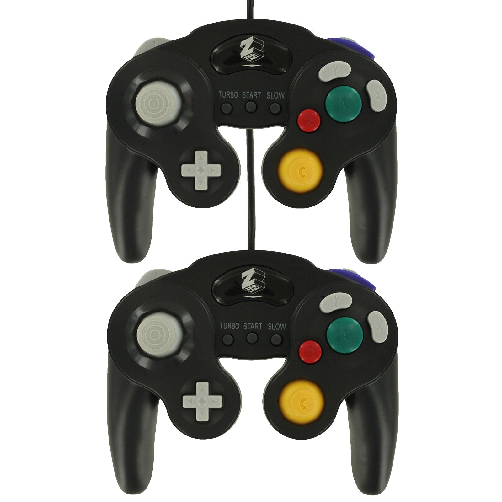 Controller for Nintendo GameCube GC wired vibration turbo function | ZedLabz - 6