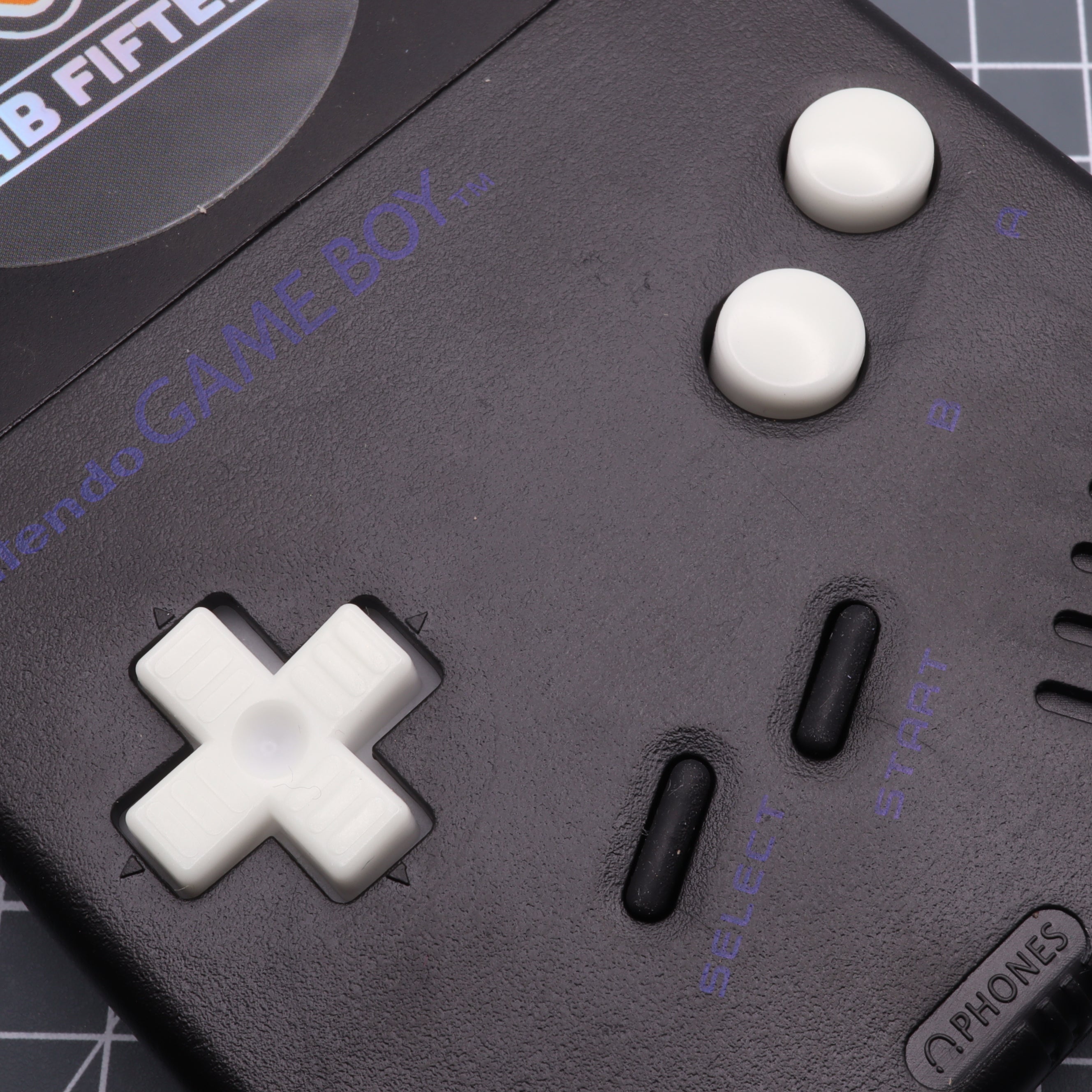 Hand cast resin buttons for Nintendo Game Boy Original DMG-01 (Game Boy Classic) - Glow in the dark green | Lab Fifteen Co