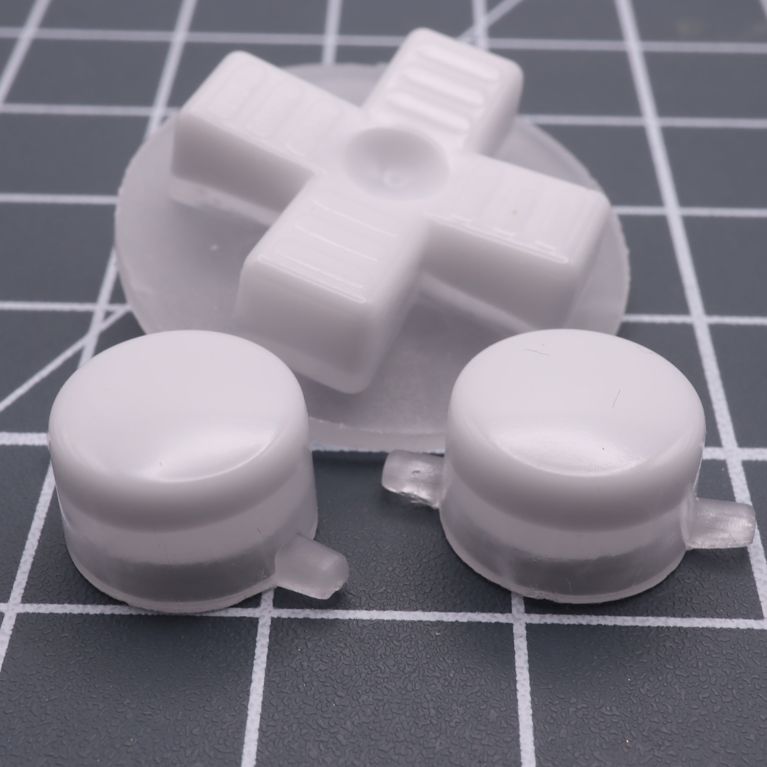 Hand cast resin buttons for Nintendo Game Boy Original DMG-01 (Game Boy Classic) - Pudding cap | Lab Fifteen Co