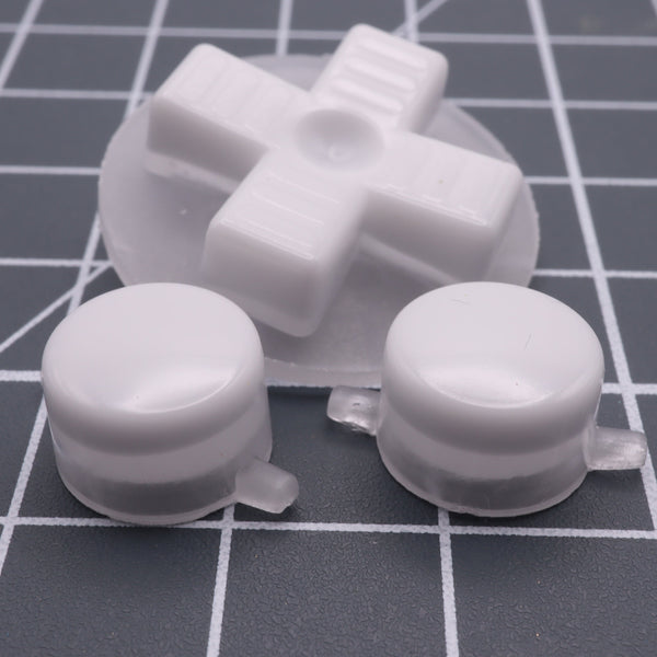 Hand cast resin buttons for Nintendo Game Boy Original DMG-01 (Game Boy Classic) - Pudding cap | Lab Fifteen Co